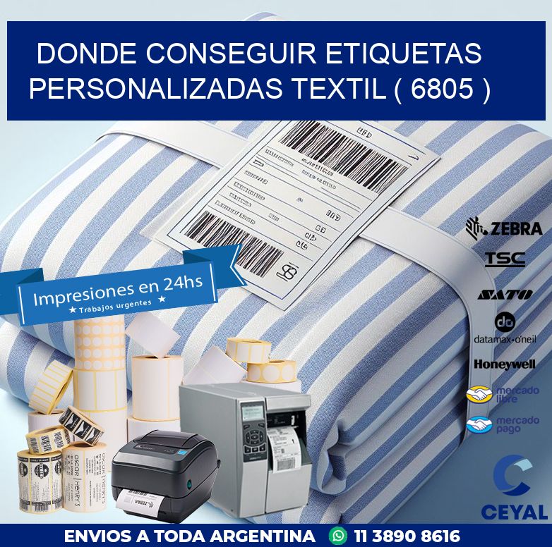 DONDE CONSEGUIR ETIQUETAS PERSONALIZADAS TEXTIL ( 6805 )