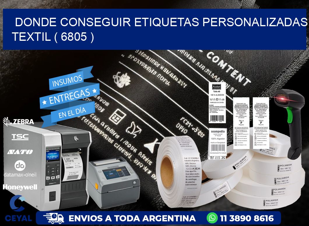 DONDE CONSEGUIR ETIQUETAS PERSONALIZADAS TEXTIL ( 6805 )