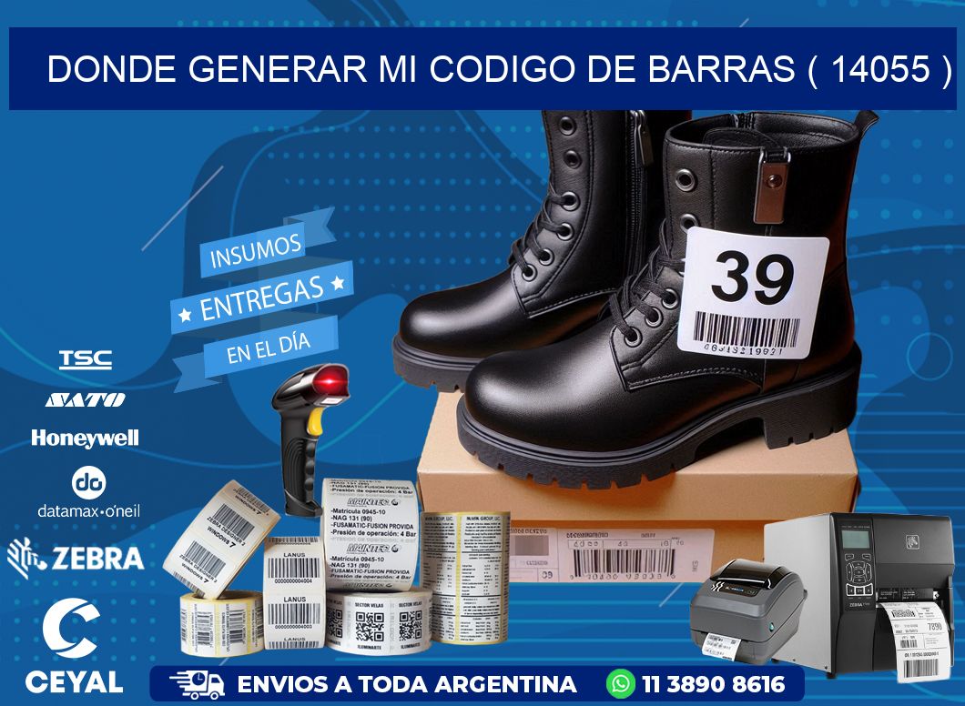 DONDE GENERAR MI CODIGO DE BARRAS ( 14055 )