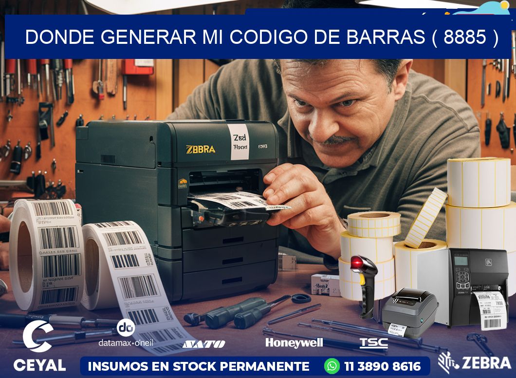 DONDE GENERAR MI CODIGO DE BARRAS ( 8885 )