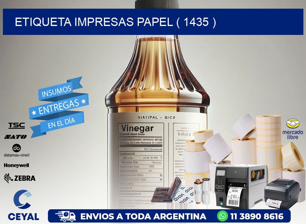 ETIQUETA IMPRESAS PAPEL ( 1435 )