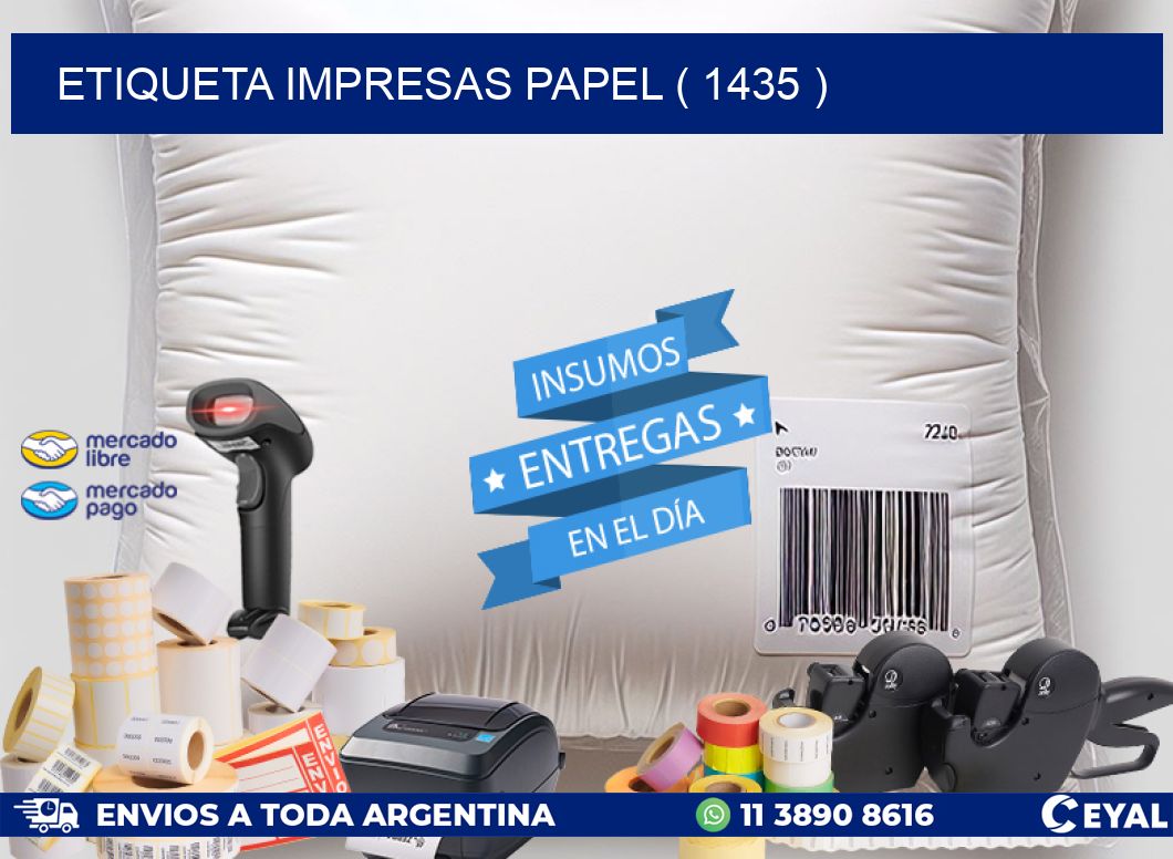 ETIQUETA IMPRESAS PAPEL ( 1435 )