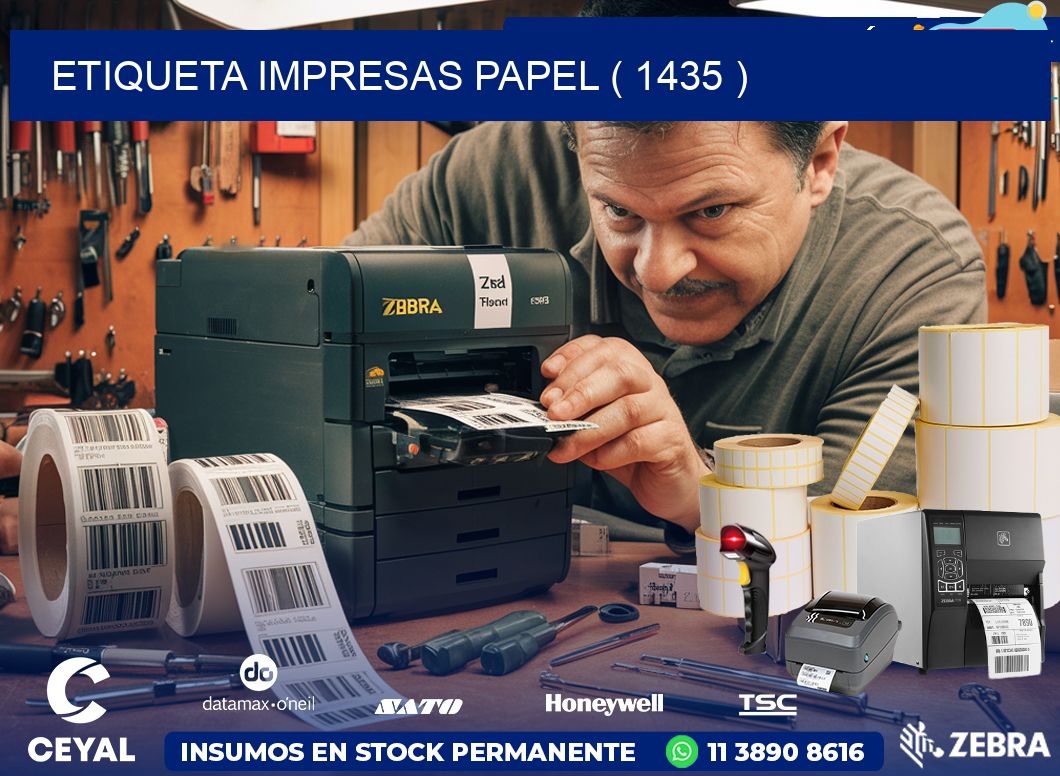 ETIQUETA IMPRESAS PAPEL ( 1435 )