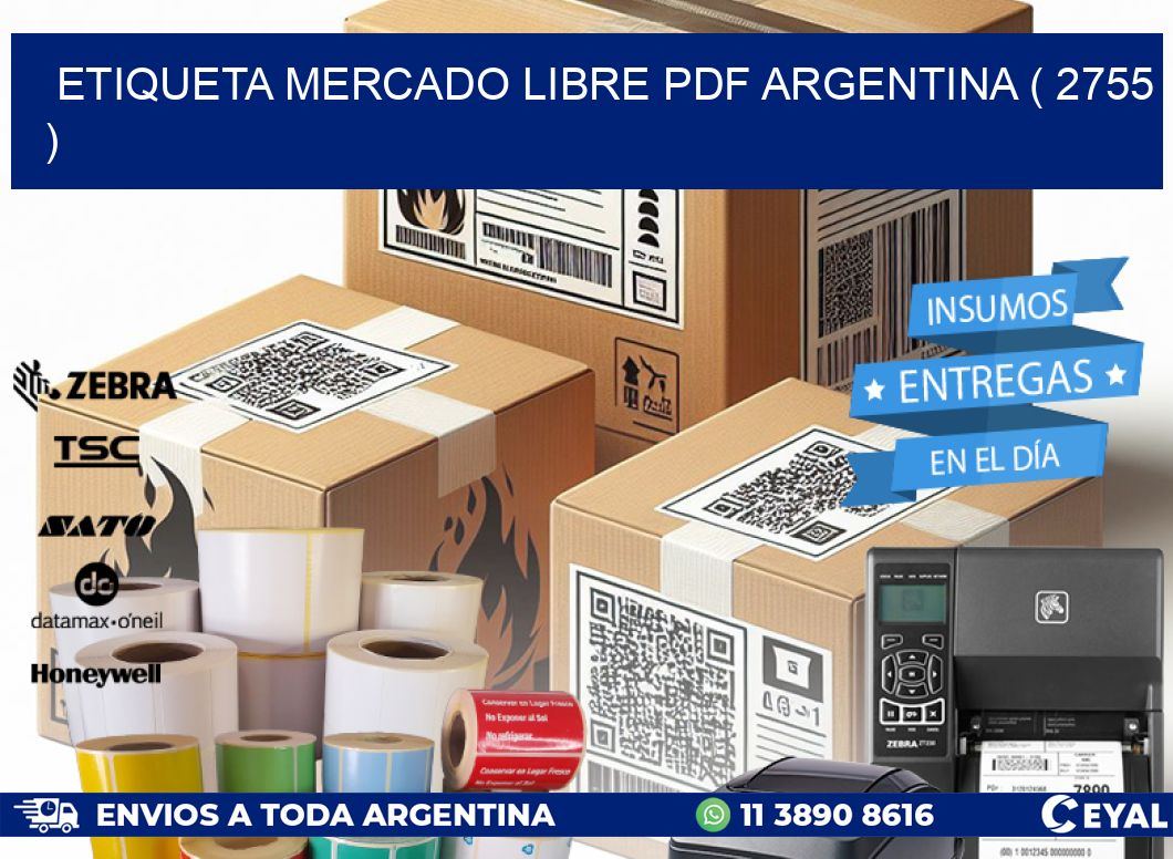 ETIQUETA MERCADO LIBRE PDF ARGENTINA ( 2755 )