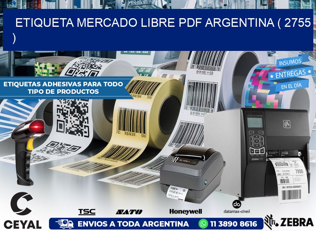 ETIQUETA MERCADO LIBRE PDF ARGENTINA ( 2755 )