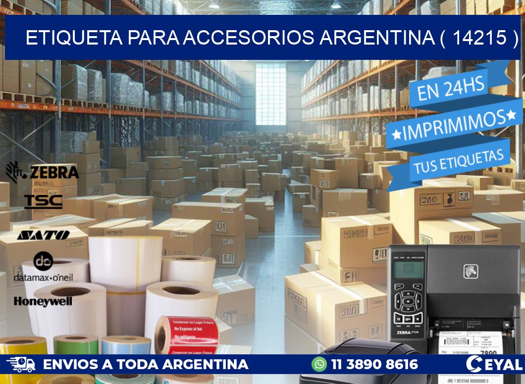 ETIQUETA PARA ACCESORIOS ARGENTINA ( 14215 )