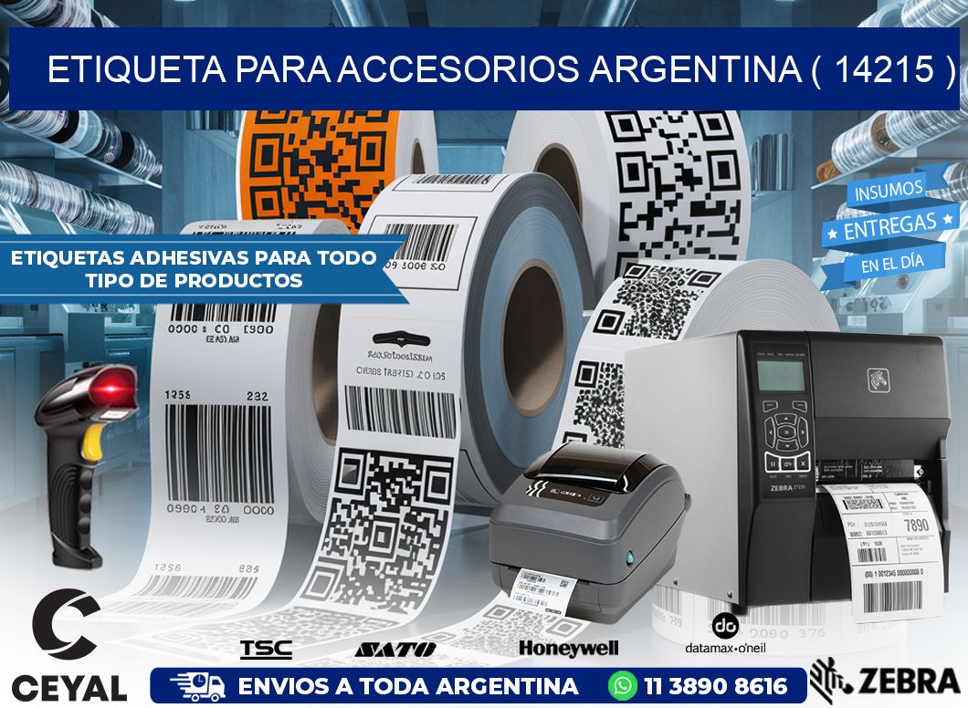 ETIQUETA PARA ACCESORIOS ARGENTINA ( 14215 )