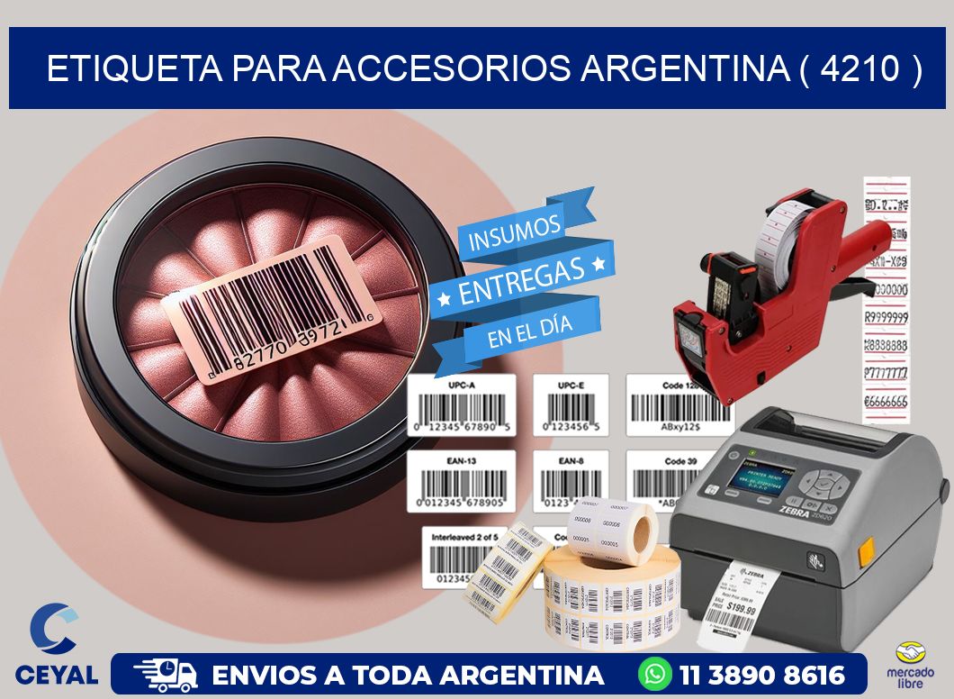 ETIQUETA PARA ACCESORIOS ARGENTINA ( 4210 )