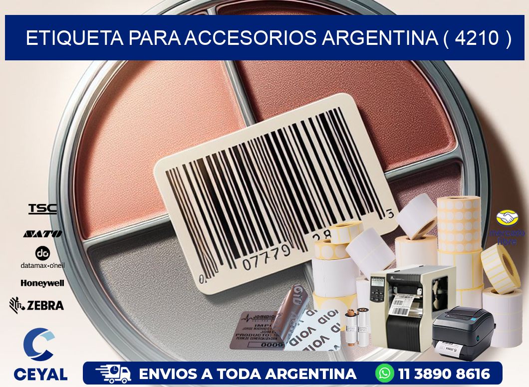 ETIQUETA PARA ACCESORIOS ARGENTINA ( 4210 )