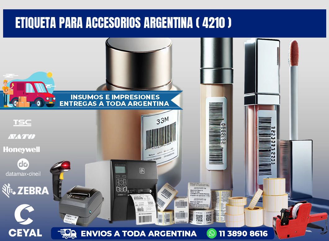 ETIQUETA PARA ACCESORIOS ARGENTINA ( 4210 )