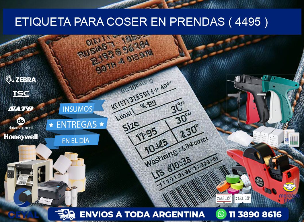 ETIQUETA PARA COSER EN PRENDAS ( 4495 )
