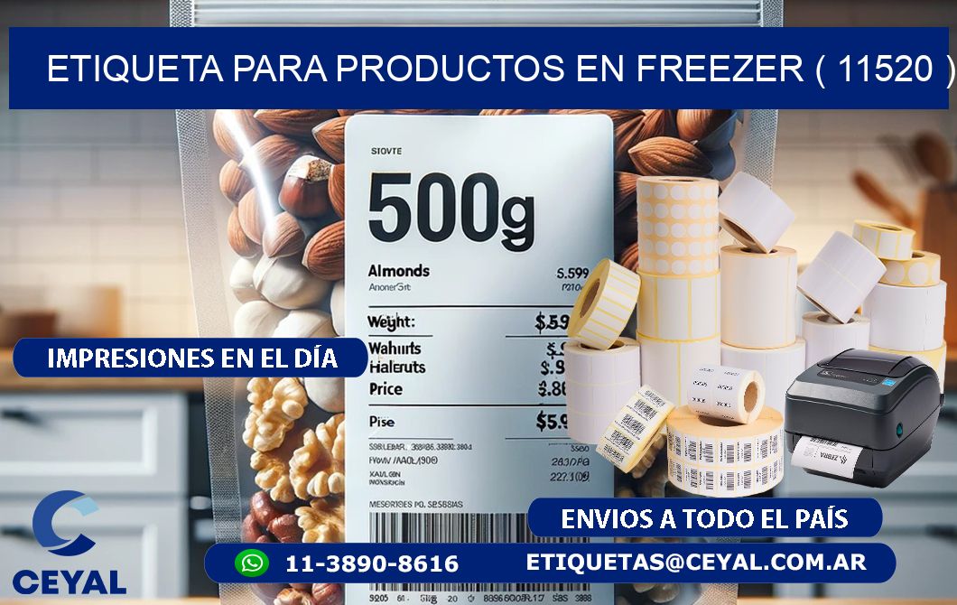 ETIQUETA PARA PRODUCTOS EN FREEZER ( 11520 )