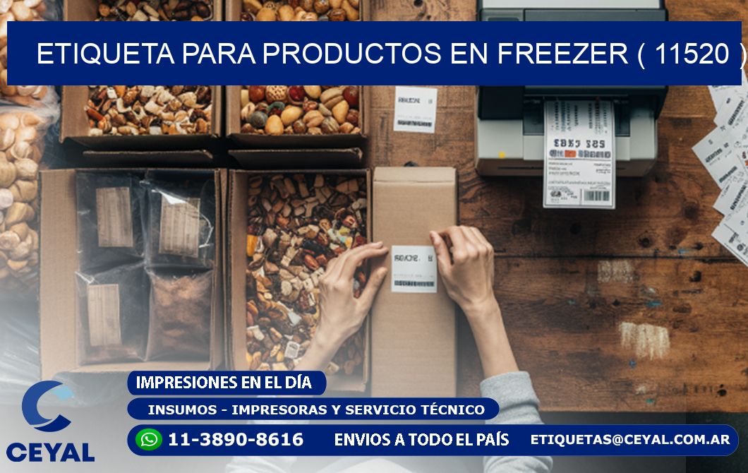 ETIQUETA PARA PRODUCTOS EN FREEZER ( 11520 )