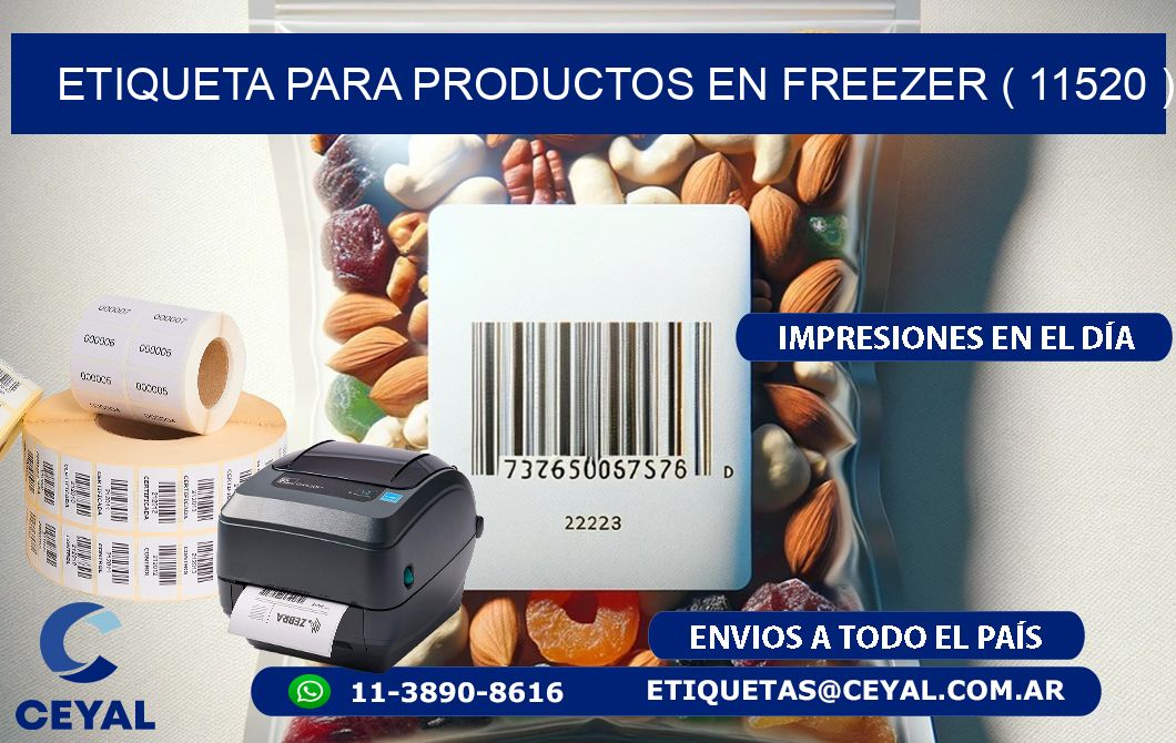 ETIQUETA PARA PRODUCTOS EN FREEZER ( 11520 )