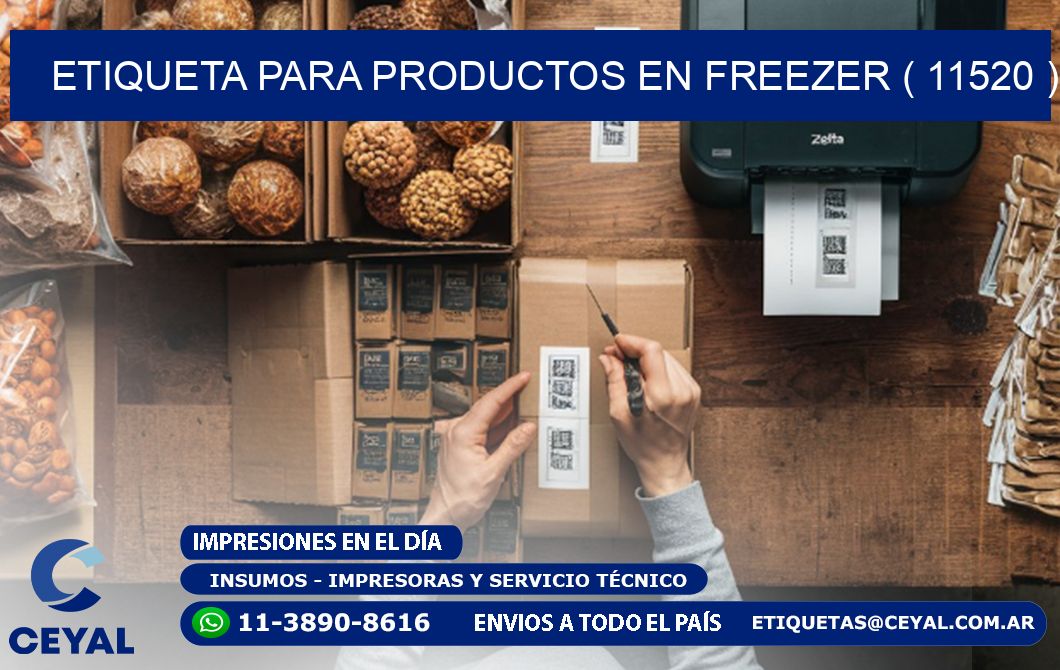 ETIQUETA PARA PRODUCTOS EN FREEZER ( 11520 )