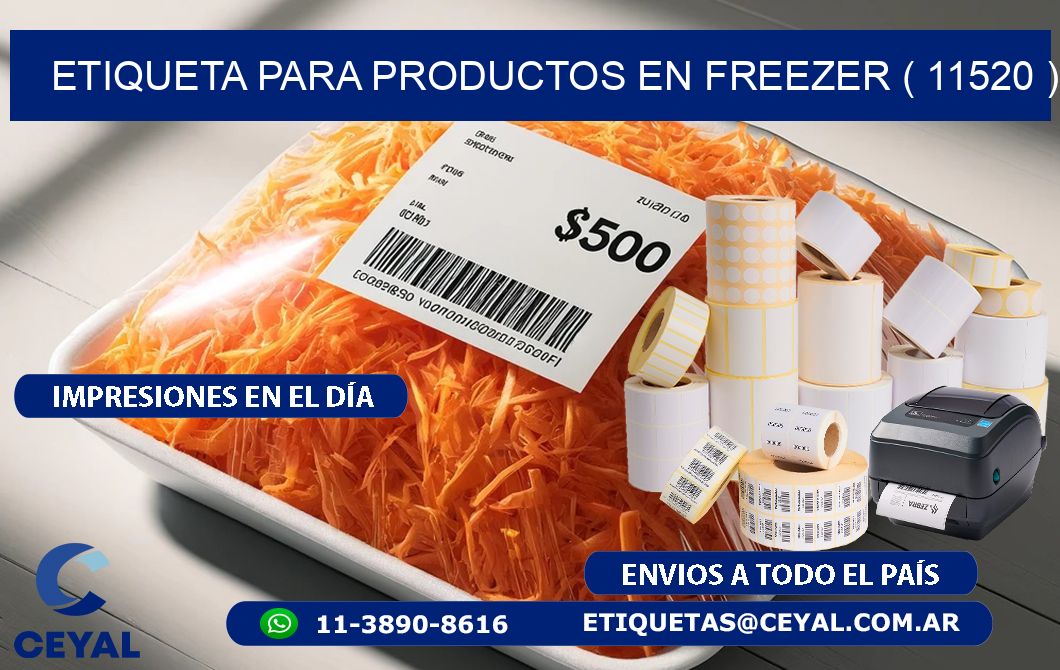ETIQUETA PARA PRODUCTOS EN FREEZER ( 11520 )
