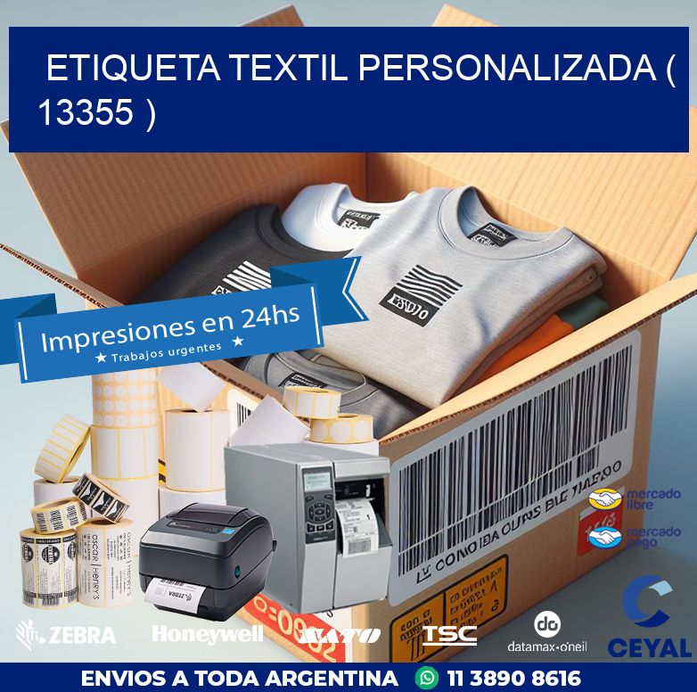 ETIQUETA TEXTIL PERSONALIZADA ( 13355 )