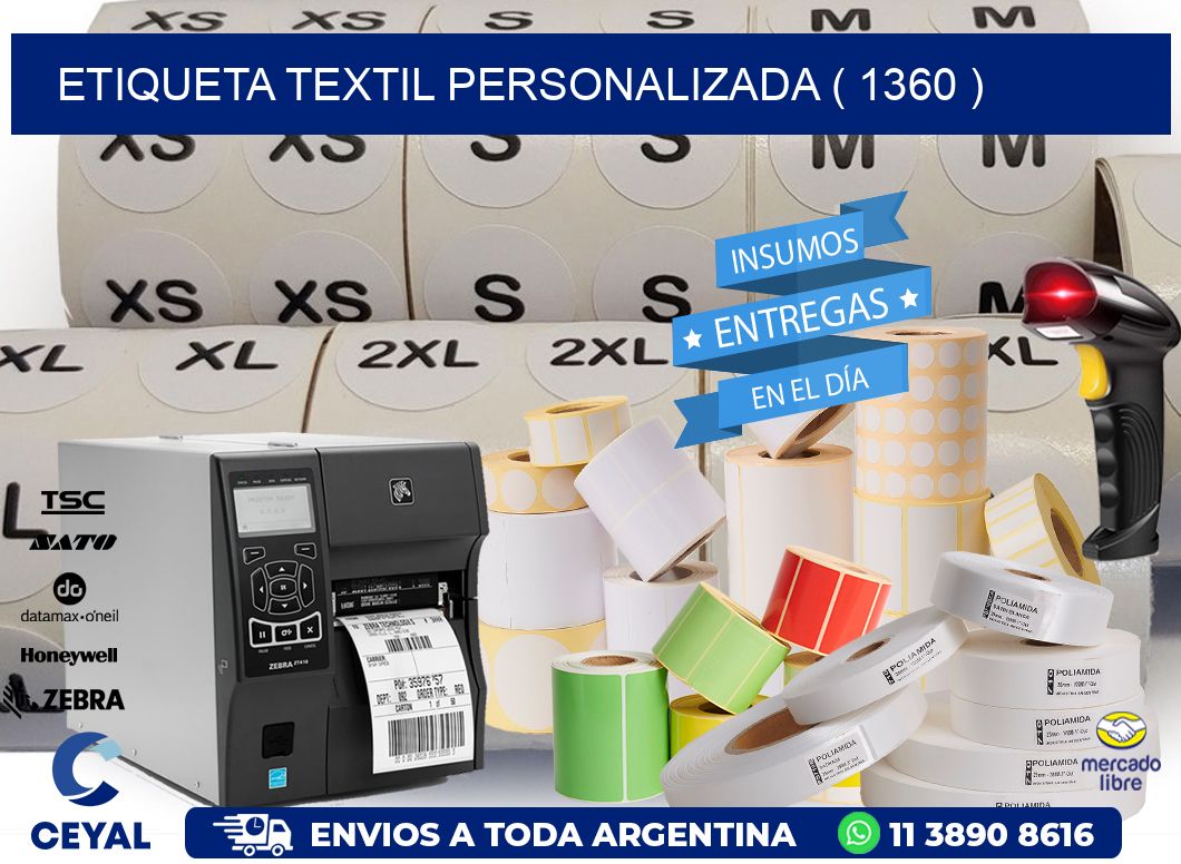 ETIQUETA TEXTIL PERSONALIZADA ( 1360 )