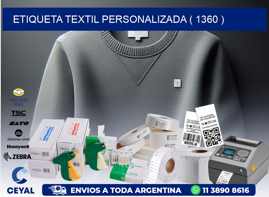 ETIQUETA TEXTIL PERSONALIZADA ( 1360 )