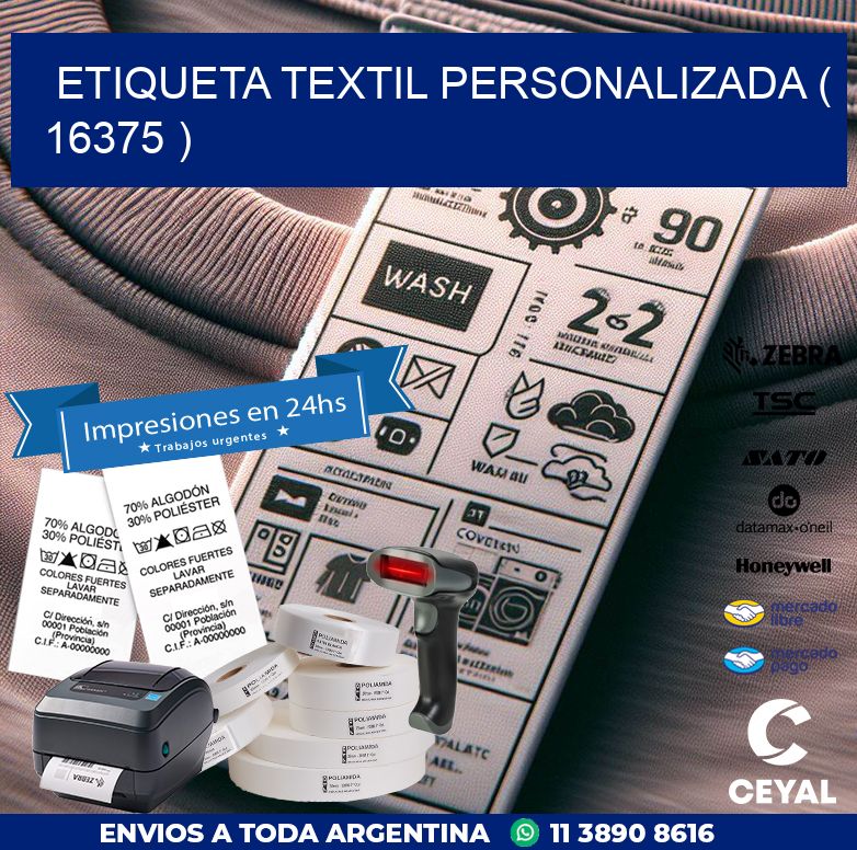 ETIQUETA TEXTIL PERSONALIZADA ( 16375 )