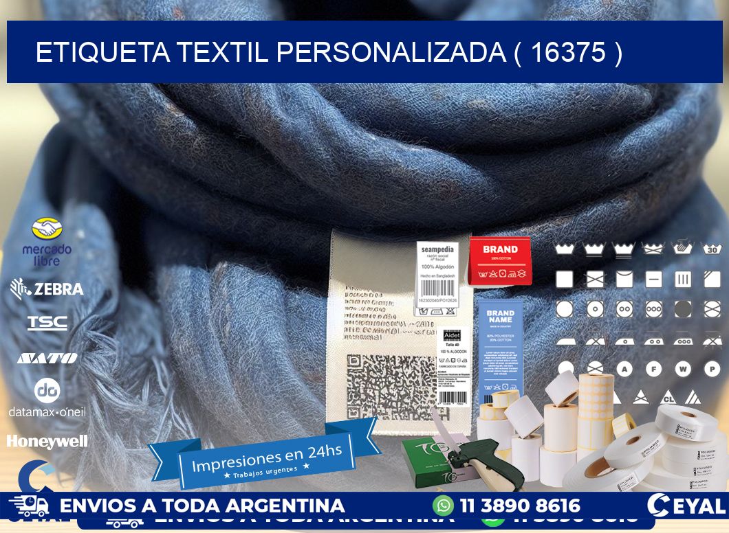 ETIQUETA TEXTIL PERSONALIZADA ( 16375 )