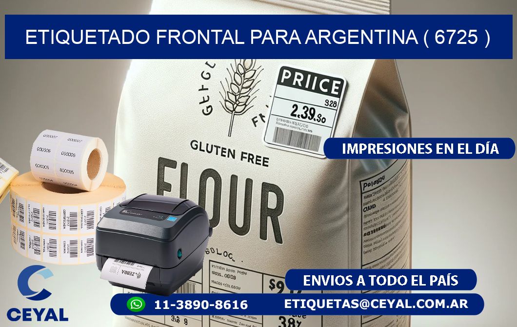 ETIQUETADO FRONTAL PARA ARGENTINA ( 6725 )