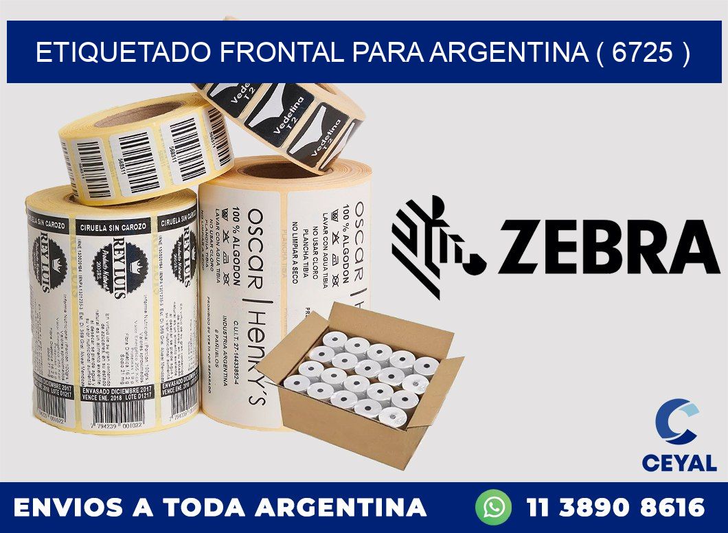ETIQUETADO FRONTAL PARA ARGENTINA ( 6725 )
