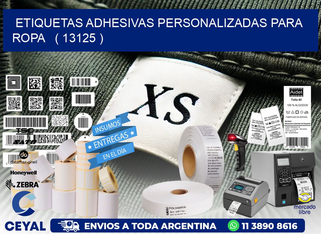 ETIQUETAS ADHESIVAS PERSONALIZADAS PARA ROPA   ( 13125 )