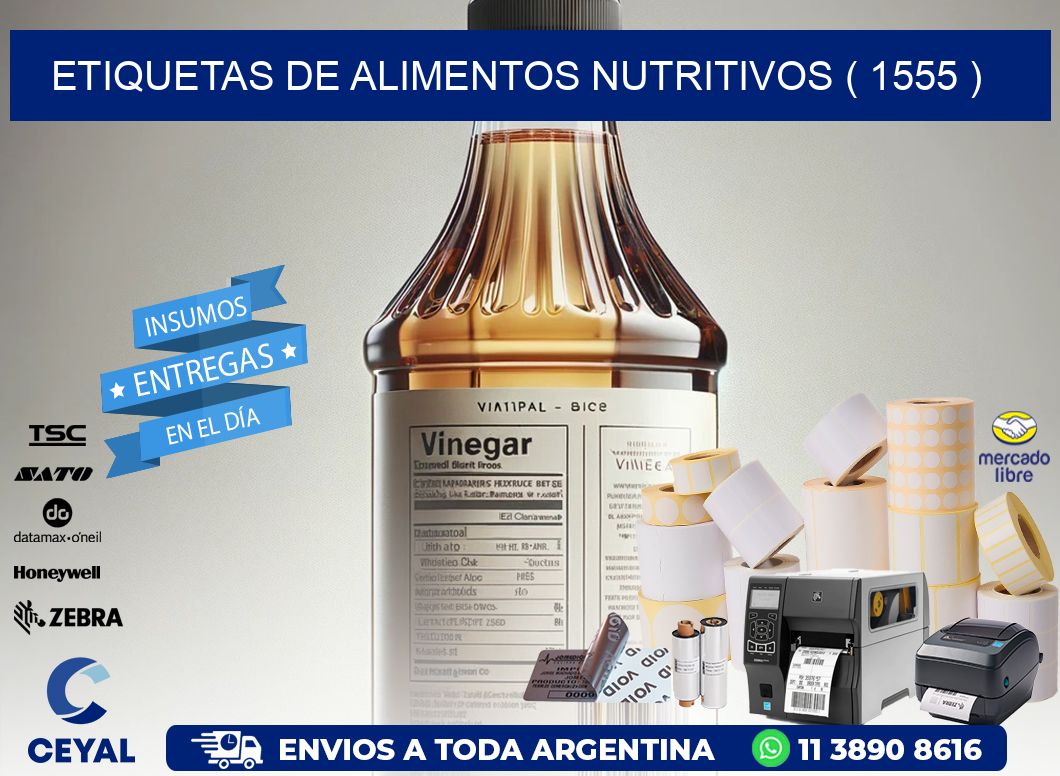 ETIQUETAS DE ALIMENTOS NUTRITIVOS ( 1555 )