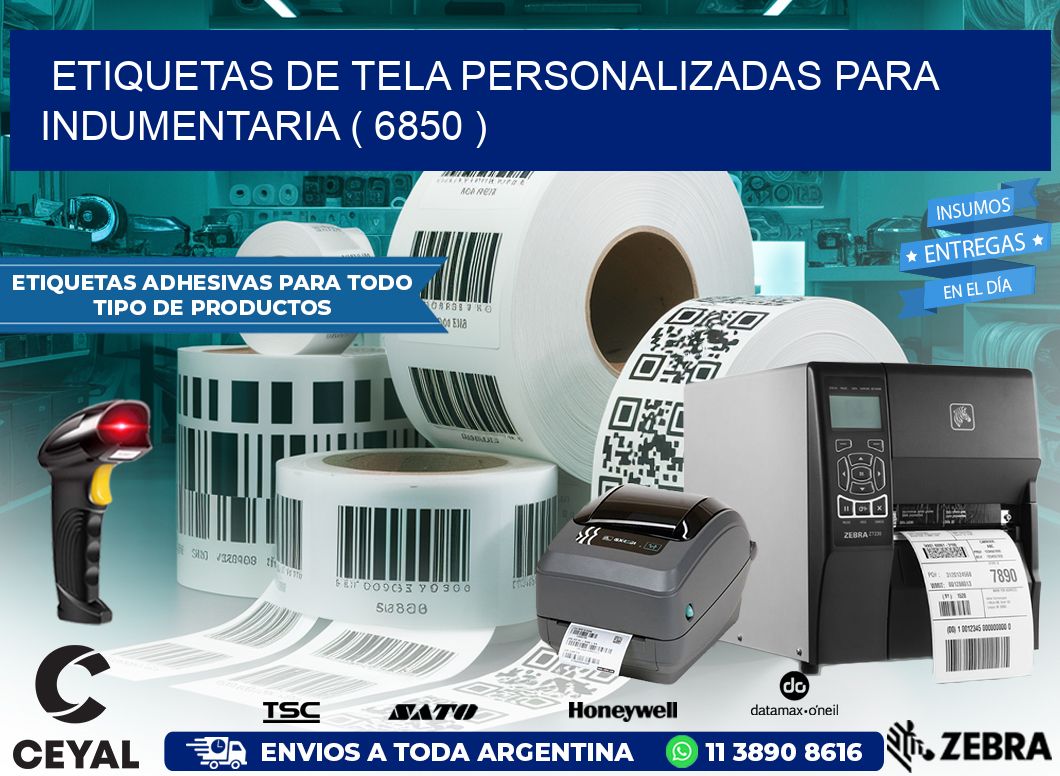 ETIQUETAS DE TELA PERSONALIZADAS PARA INDUMENTARIA ( 6850 )