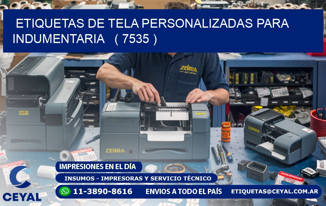 ETIQUETAS DE TELA PERSONALIZADAS PARA INDUMENTARIA   ( 7535 )