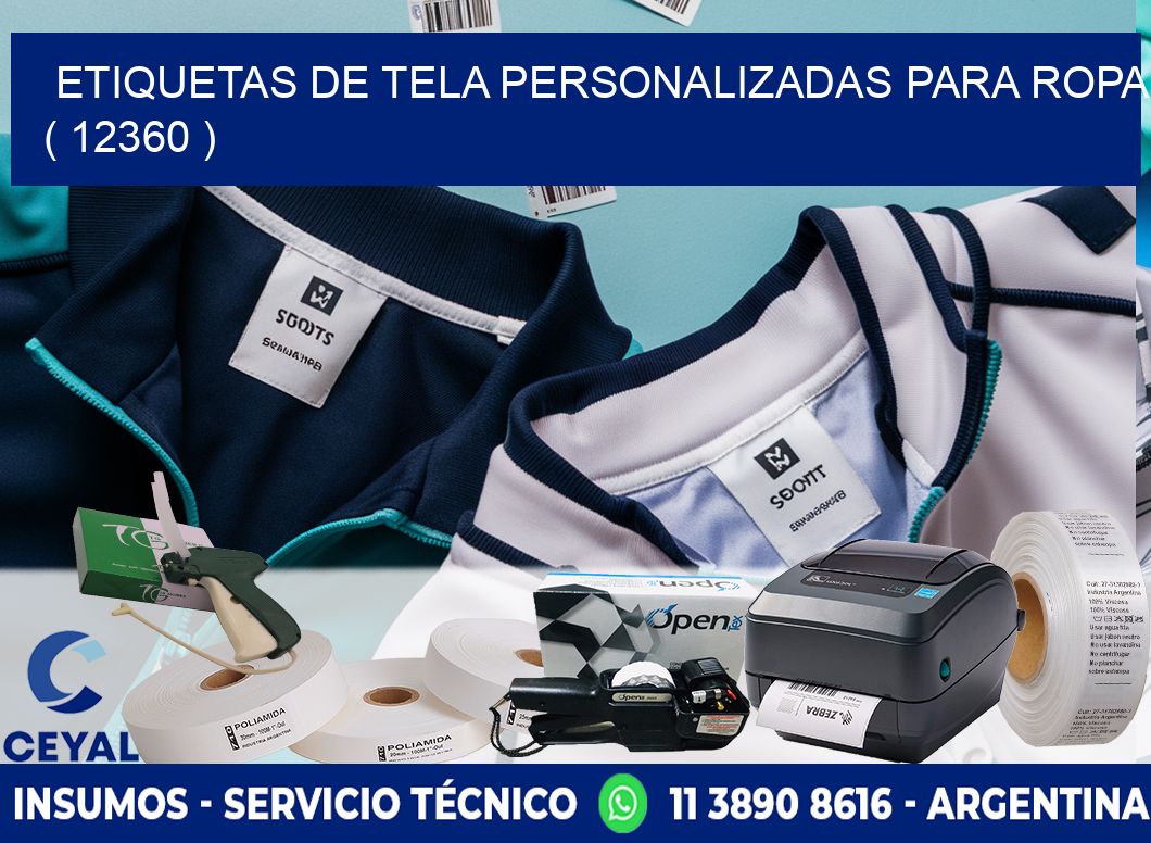 ETIQUETAS DE TELA PERSONALIZADAS PARA ROPA ( 12360 )