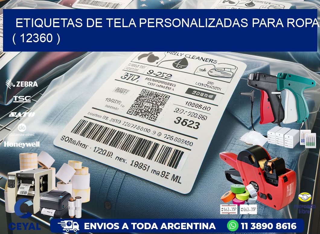 ETIQUETAS DE TELA PERSONALIZADAS PARA ROPA ( 12360 )