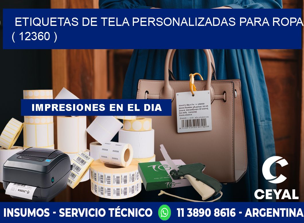 ETIQUETAS DE TELA PERSONALIZADAS PARA ROPA ( 12360 )