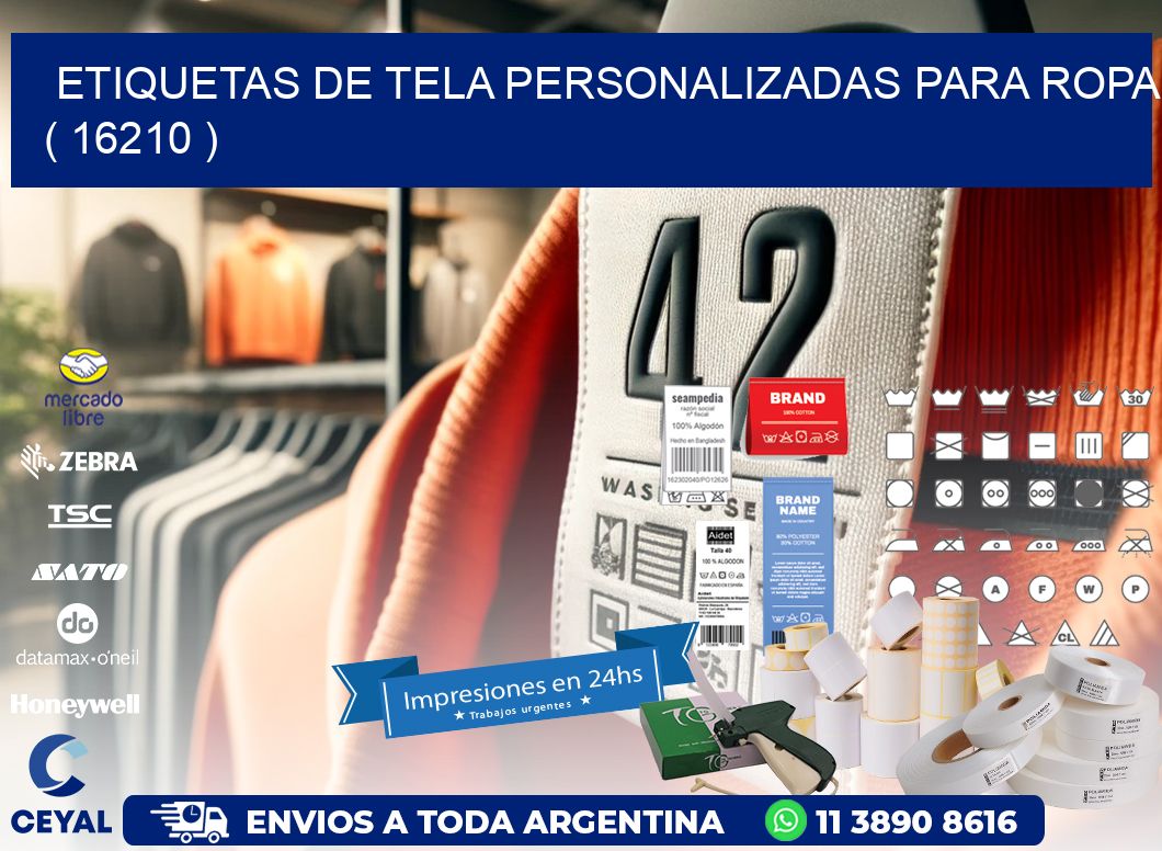 ETIQUETAS DE TELA PERSONALIZADAS PARA ROPA ( 16210 )