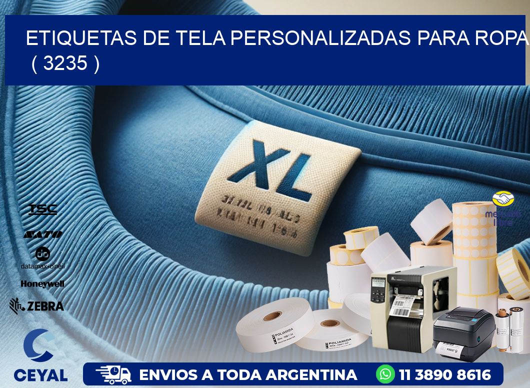 ETIQUETAS DE TELA PERSONALIZADAS PARA ROPA   ( 3235 )