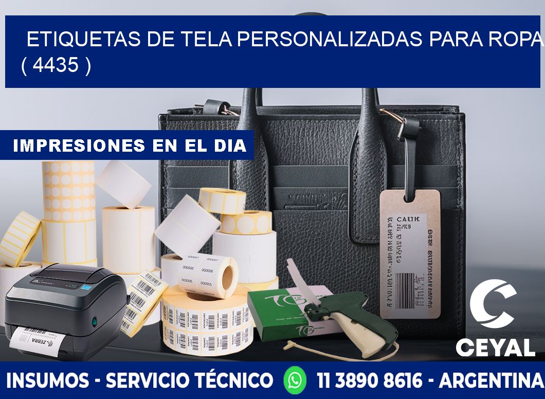 ETIQUETAS DE TELA PERSONALIZADAS PARA ROPA ( 4435 )