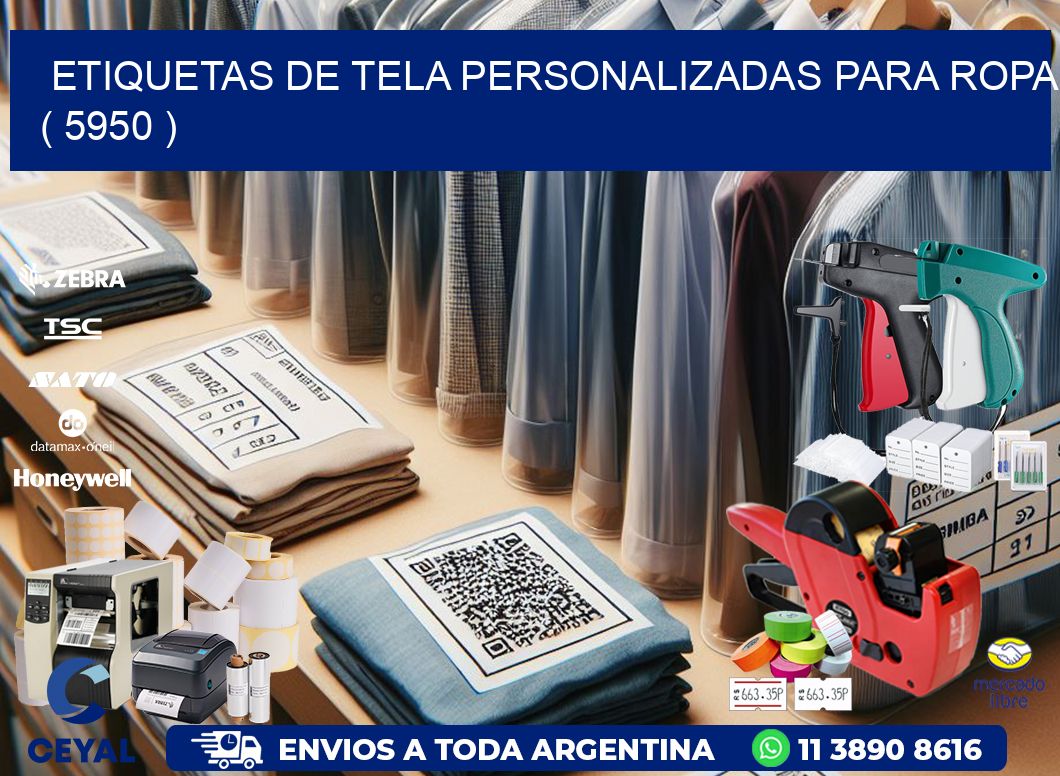 ETIQUETAS DE TELA PERSONALIZADAS PARA ROPA ( 5950 )