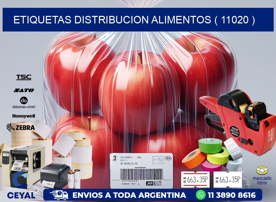ETIQUETAS DISTRIBUCION ALIMENTOS ( 11020 )