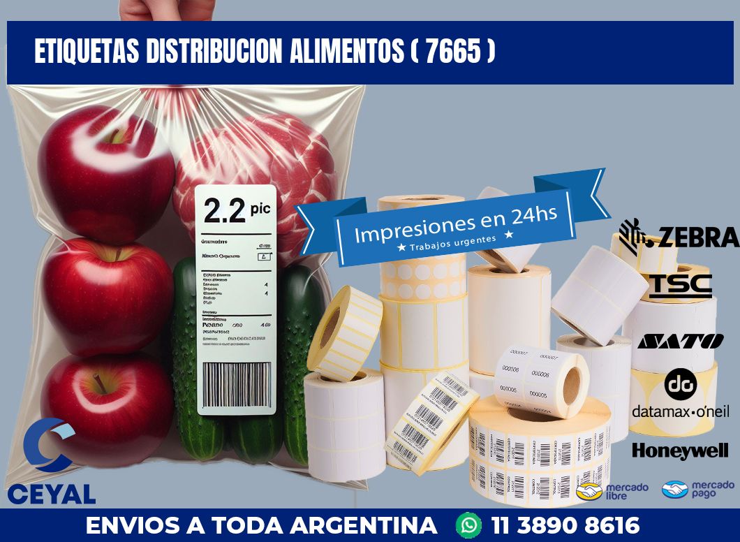 ETIQUETAS DISTRIBUCION ALIMENTOS ( 7665 )