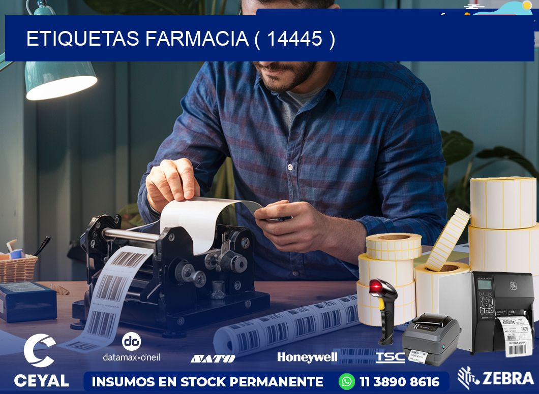 ETIQUETAS FARMACIA ( 14445 )