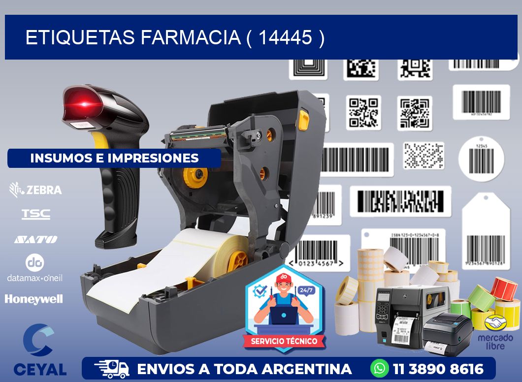 ETIQUETAS FARMACIA ( 14445 )