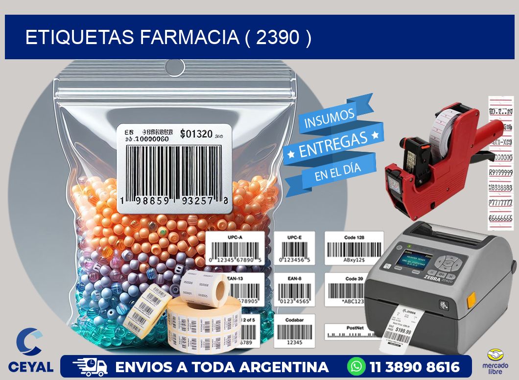 ETIQUETAS FARMACIA ( 2390 )