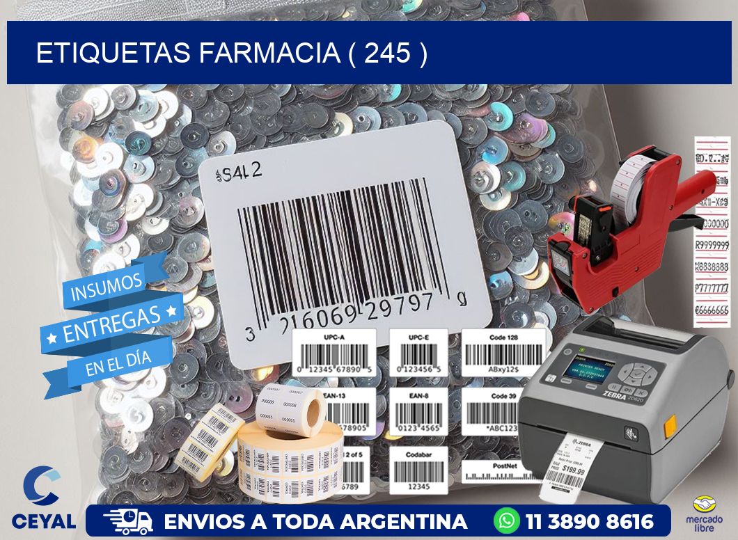 ETIQUETAS FARMACIA ( 245 )