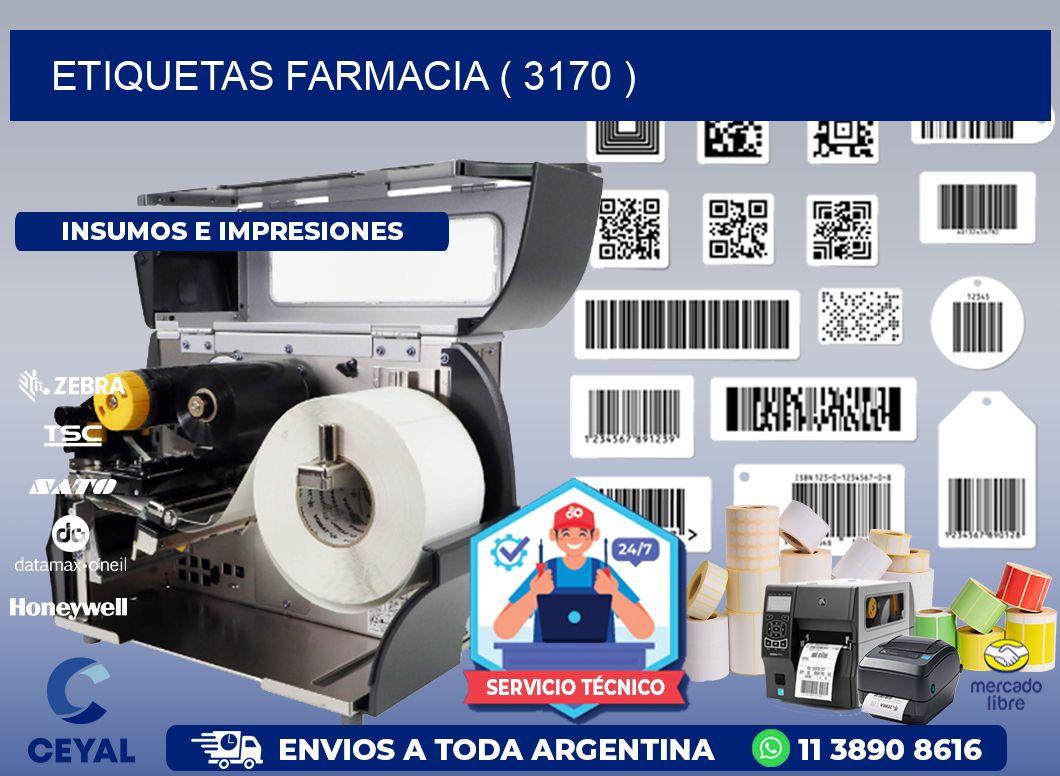 ETIQUETAS FARMACIA ( 3170 )