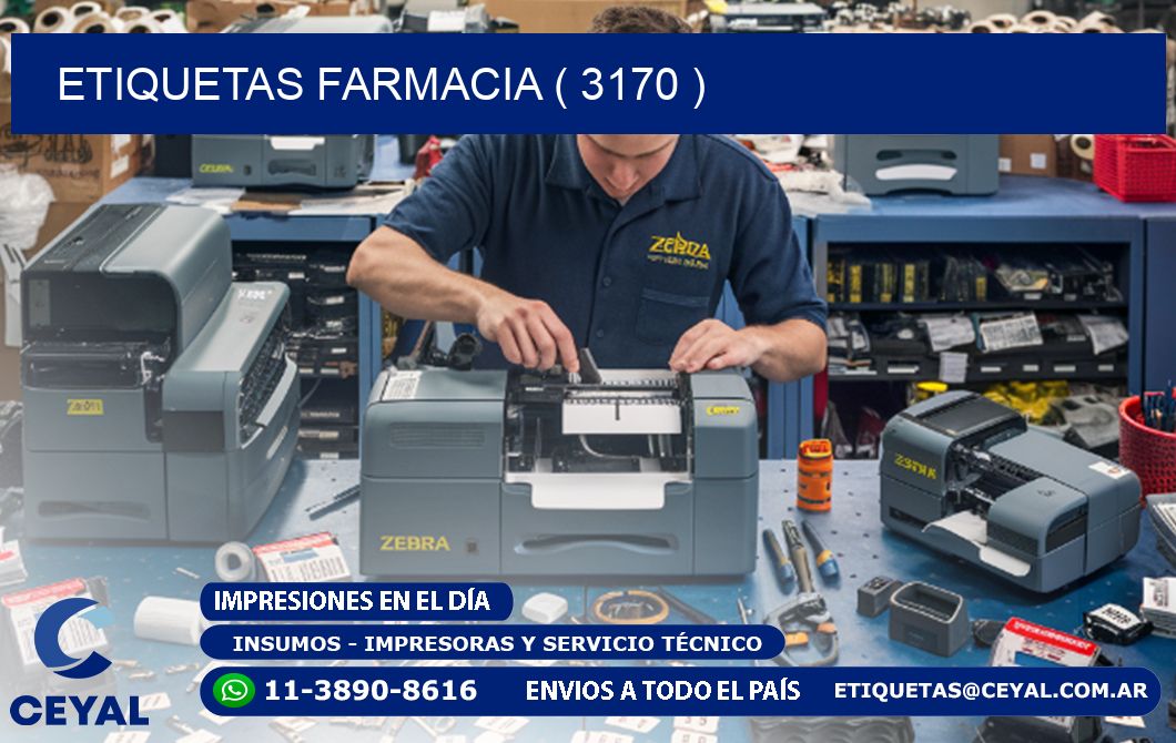 ETIQUETAS FARMACIA ( 3170 )