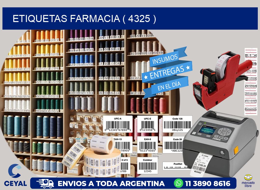 ETIQUETAS FARMACIA ( 4325 )