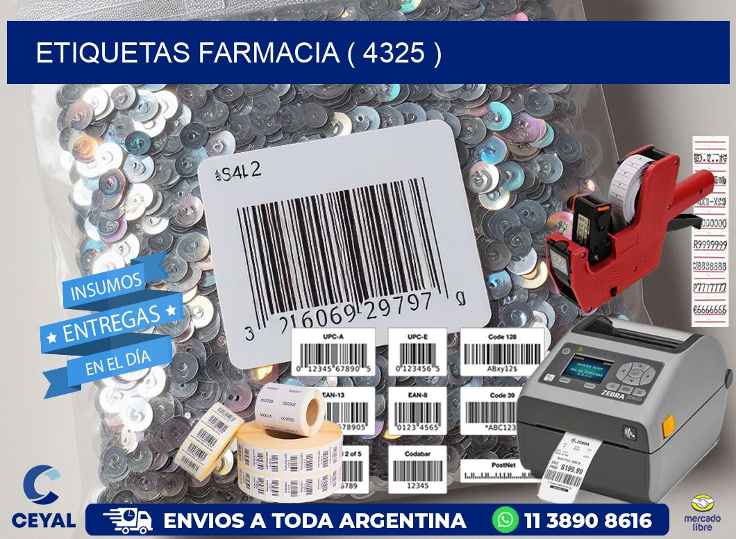 ETIQUETAS FARMACIA ( 4325 )