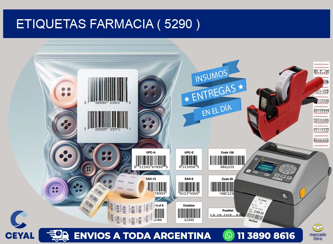 ETIQUETAS FARMACIA ( 5290 )