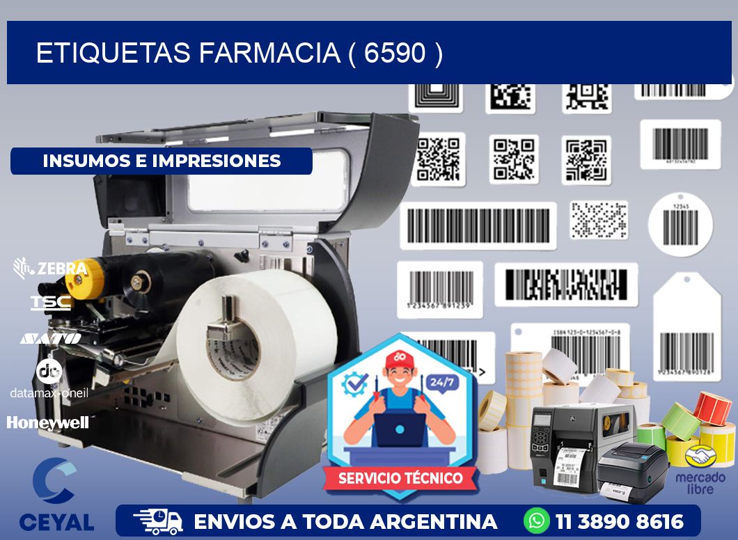 ETIQUETAS FARMACIA ( 6590 )